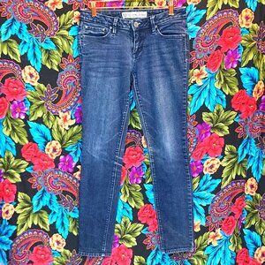 WOMEN'S BULLHEAD JEANS EXTREME SKINNY SIZE 7 DENIM BLUE JEAN PANTS LOW RISE